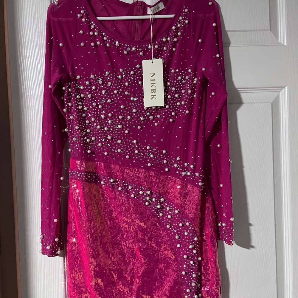 Pink Sequin Dress